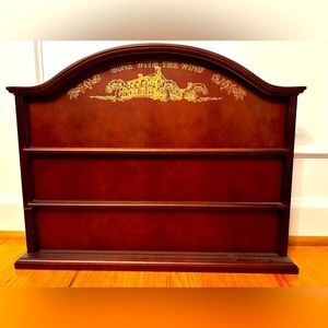 Gone With The Wind Collector Shelf & Porcelain Movie Cards-Franklin Mint.